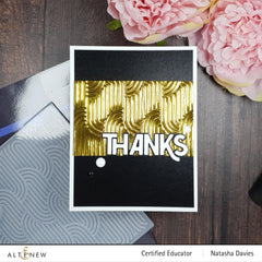 Embossing Folder Linked Ovals 3D Embossing Folder