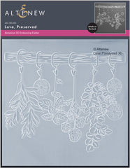 Embossing Folder Love, Preserved 3D Embossing Folder