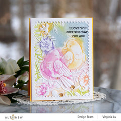 Embossing Folder Loving Birds 3D Embossing Folder