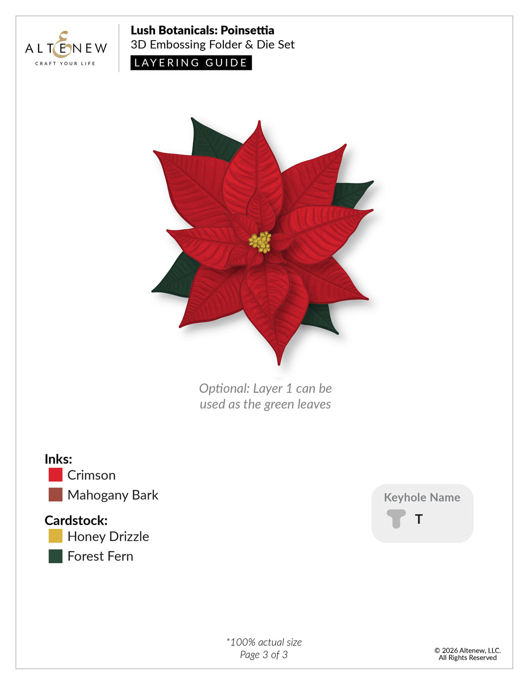 Embossing Folder Lush Botanicals: Poinsettia 3D Embossing Folder & Die Set