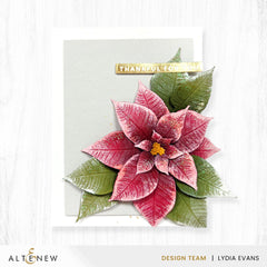 Embossing Folder Lush Botanicals: Poinsettia 3D Embossing Folder & Die Set