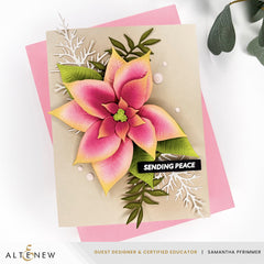 Embossing Folder Lush Botanicals: Poinsettia 3D Embossing Folder & Die Set