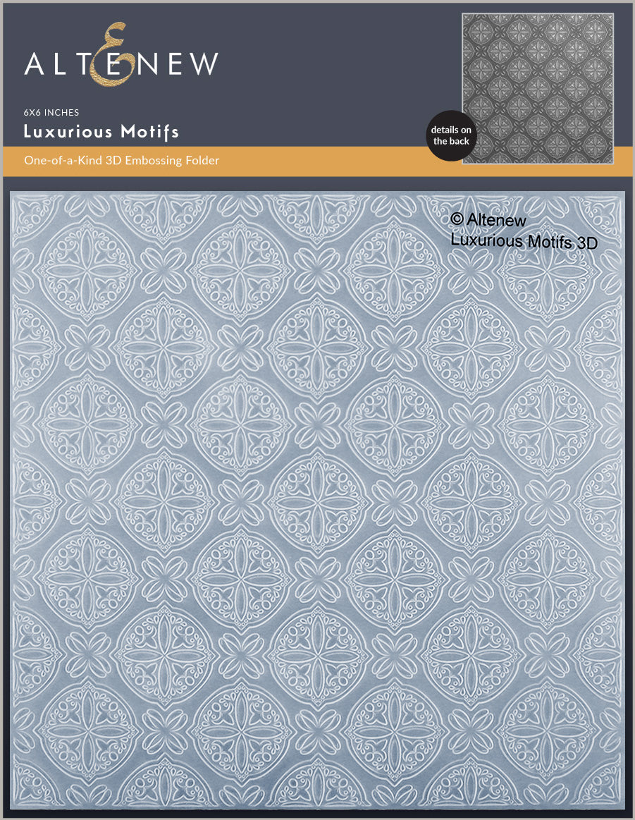 Embossing Folder Luxurious Motifs 3D Embossing Folder
