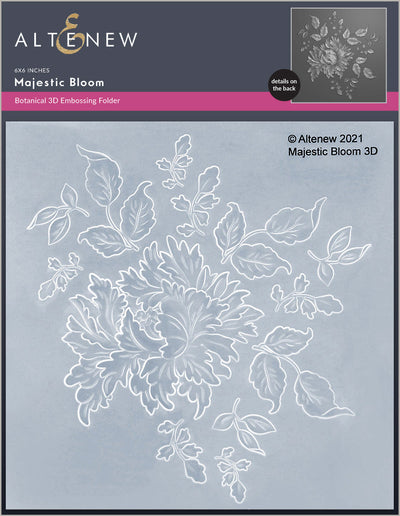 Embossing Folder Majestic Bloom 3D Embossing Folder