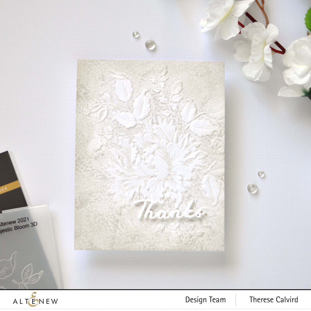 Embossing Folder Majestic Bloom 3D Embossing Folder