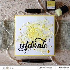 Embossing Folder Majestic Bloom 3D Embossing Folder