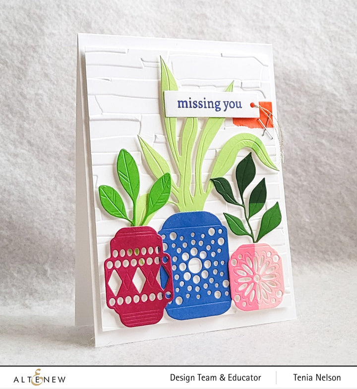 Embossing Folder Masonry Wall 3D Embossing Folder