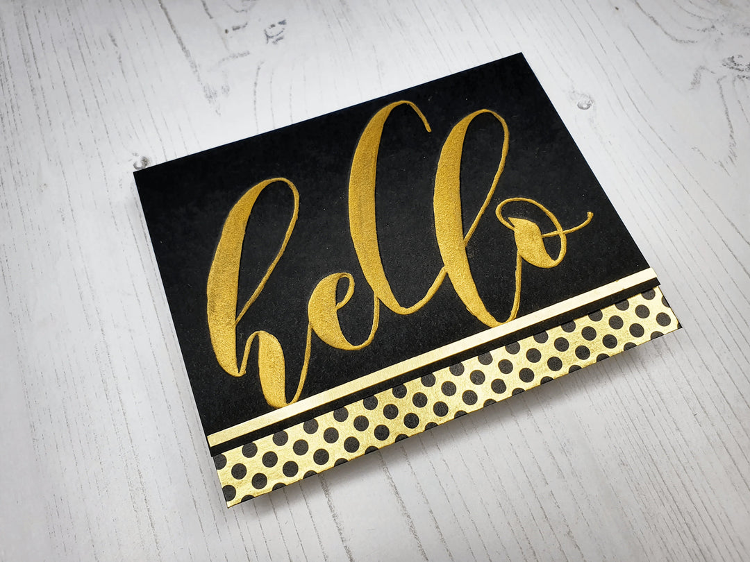 Embossing Folder Mega Hello Debossing Folder