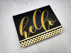 Embossing Folder Mega Hello Debossing Folder