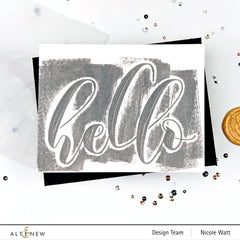 Embossing Folder Mega Hello Debossing Folder
