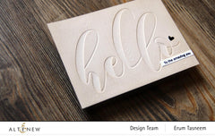 Embossing Folder Mega Hello Debossing Folder