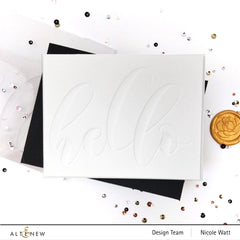 Embossing Folder Mega Hello Debossing Folder