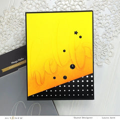 Embossing Folder Mega Hello Debossing Folder