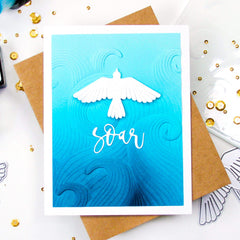 Embossing Folder Mighty Waves 3D Embossing Folder