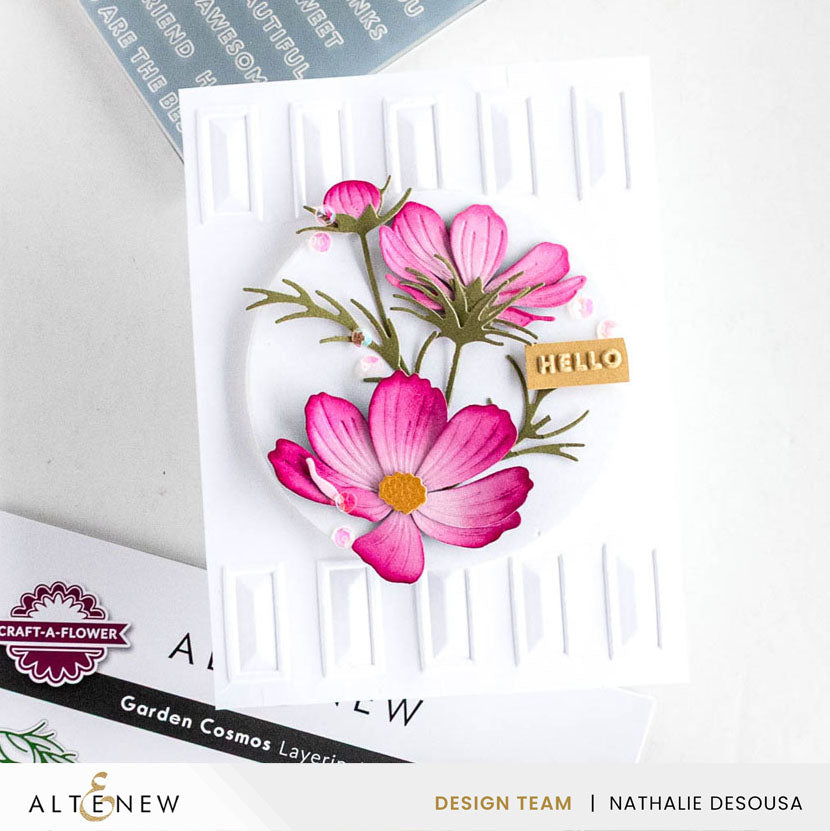 Embossing Folder Mini Sentiments 3D Embossing folder