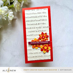 Embossing Folder Mini Sentiments 3D Embossing folder