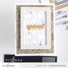 Embossing Folder Mini Sentiments 3D Embossing folder