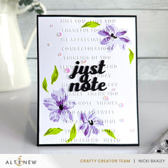 Embossing Folder Mini Sentiments 3D Embossing folder