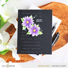 Embossing Folder Mini Sentiments 3D Embossing folder