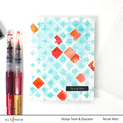 Embossing Folder Mod Squares 3D Embossing Folder