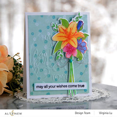Embossing Folder Modern Birthday Faux Letterpress Debossing Folder