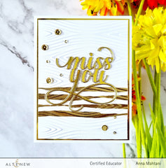 Embossing Folder Modern Lines 3D Embossing Folder