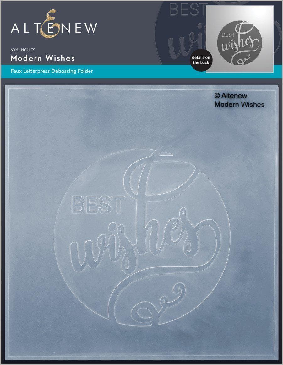 Embossing Folder Modern Wishes Debossing Folder