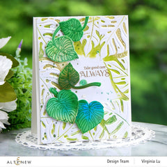 Embossing Folder Monstera Frame 3D Embossing Folder