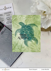 Embossing Folder Monstera Frame 3D Embossing Folder