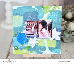 Embossing Folder Monstera Frame 3D Embossing Folder