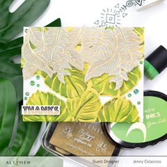 Embossing Folder Monstera Leaves 3D Embossing Folder