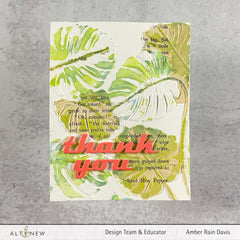 Embossing Folder Monstera Leaves 3D Embossing Folder