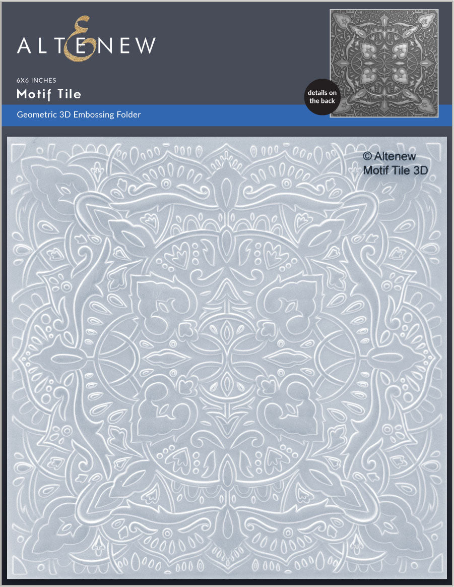 Embossing Folder Motif Tile 3D Embossing Folder