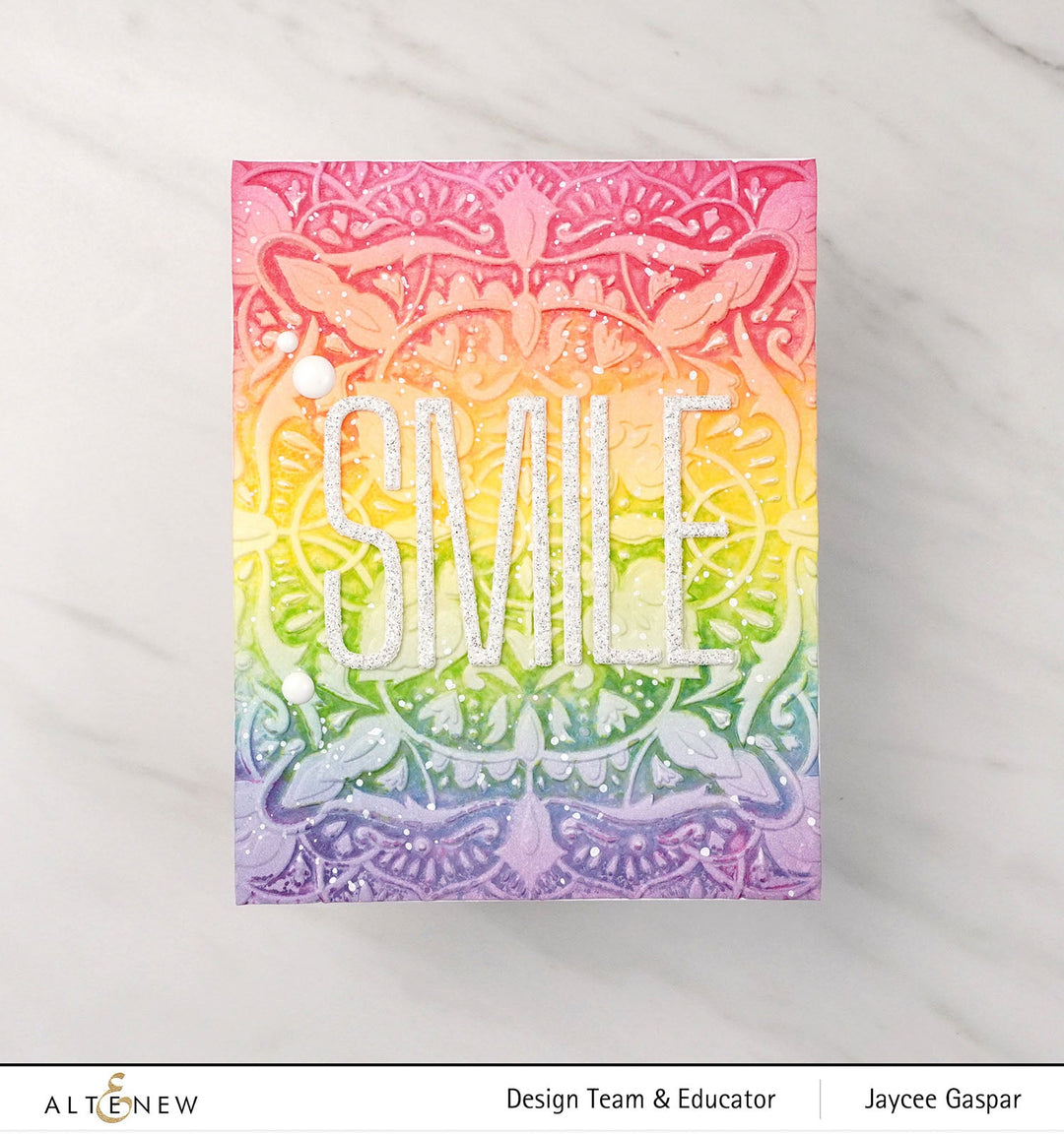 Embossing Folder Motif Tile 3D Embossing Folder