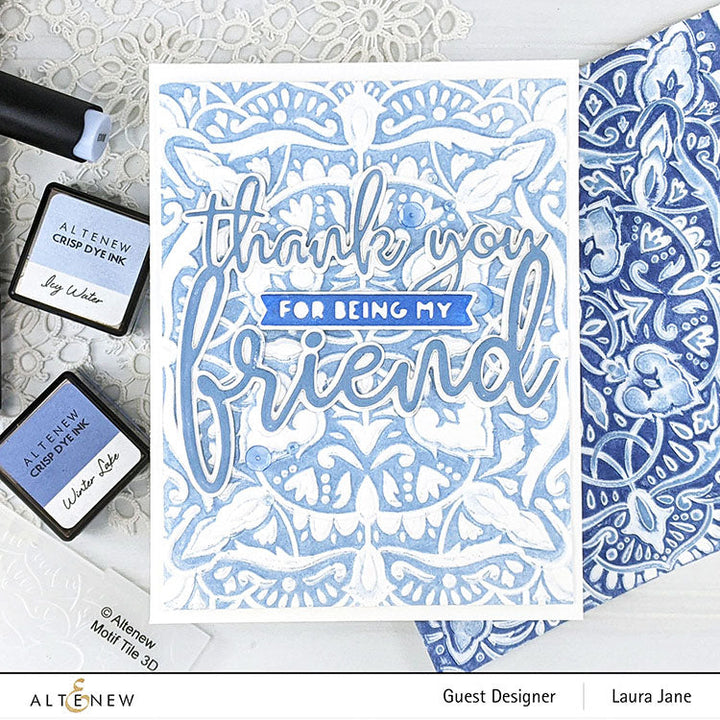 Embossing Folder Motif Tile 3D Embossing Folder