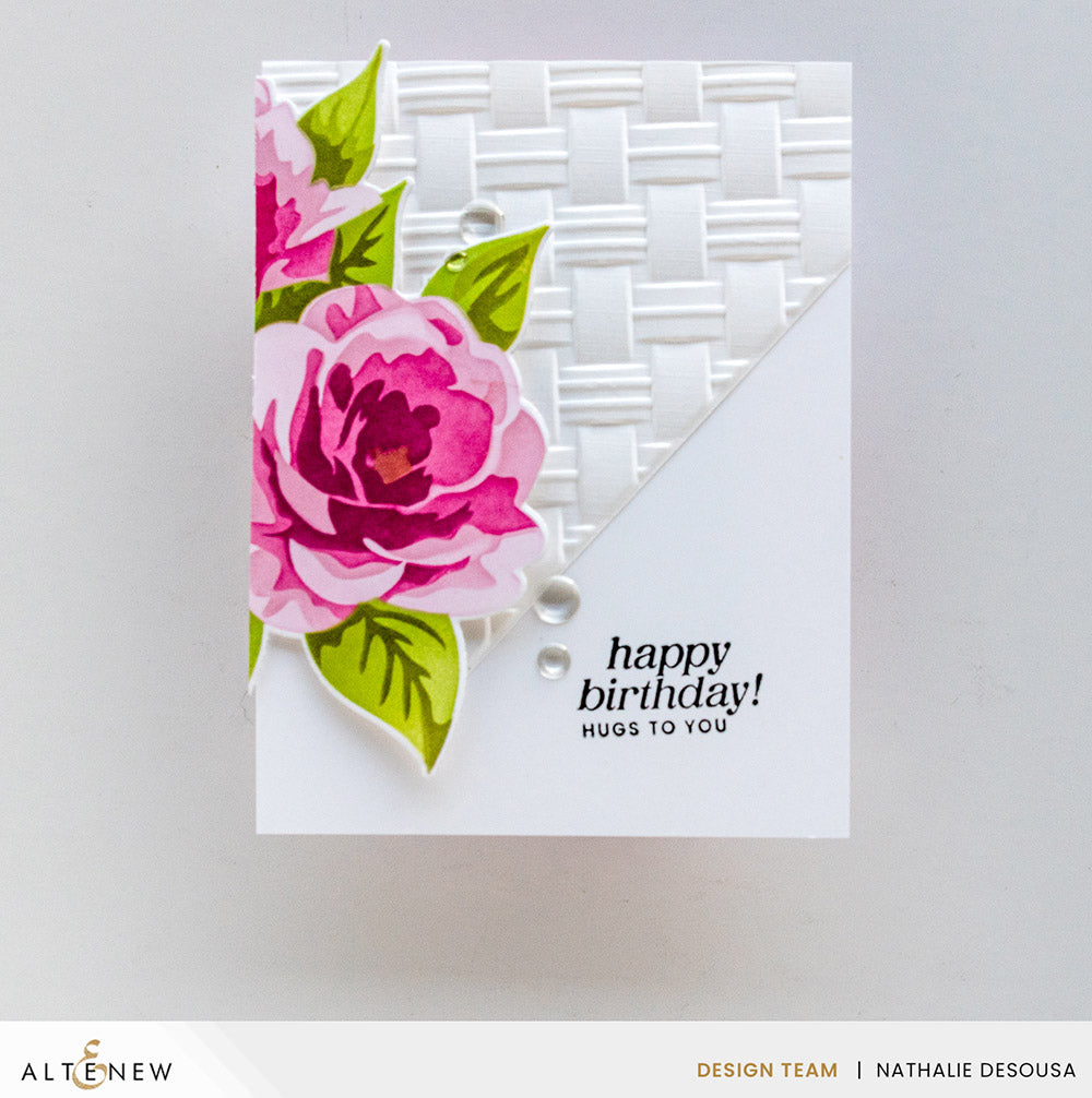 Embossing Folder Natural Wicker Pattern 3D Embossing Folder