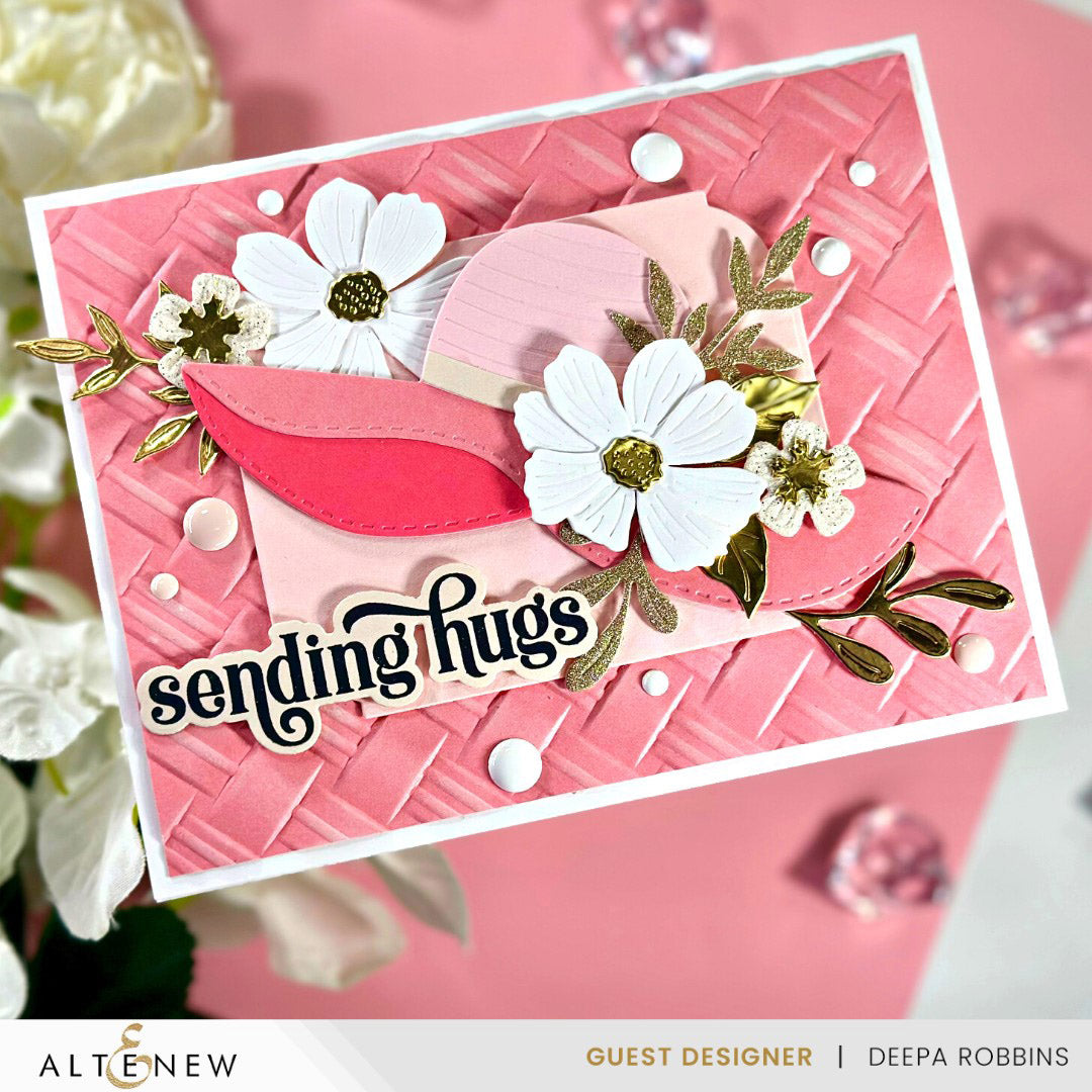 Embossing Folder Natural Wicker Pattern 3D Embossing Folder