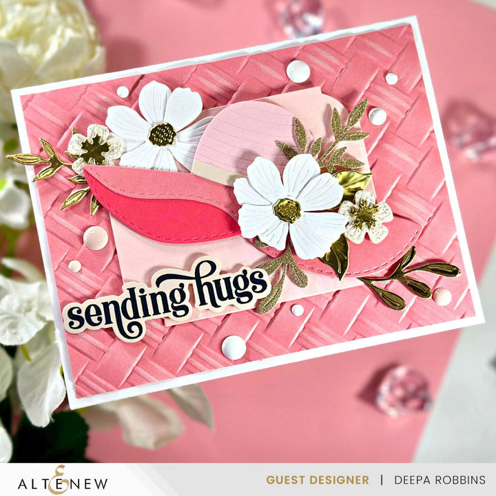 Embossing Folder Natural Wicker Pattern 3D Embossing Folder