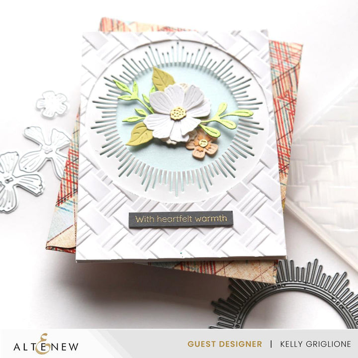 Embossing Folder Natural Wicker Pattern 3D Embossing Folder