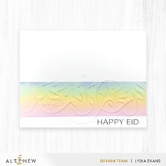 Embossing Folder New Year Arabic Calligraphy 3D Embossing Folder