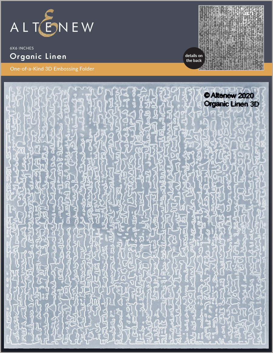 Embossing Folder Organic Linen 3D Embossing Folder