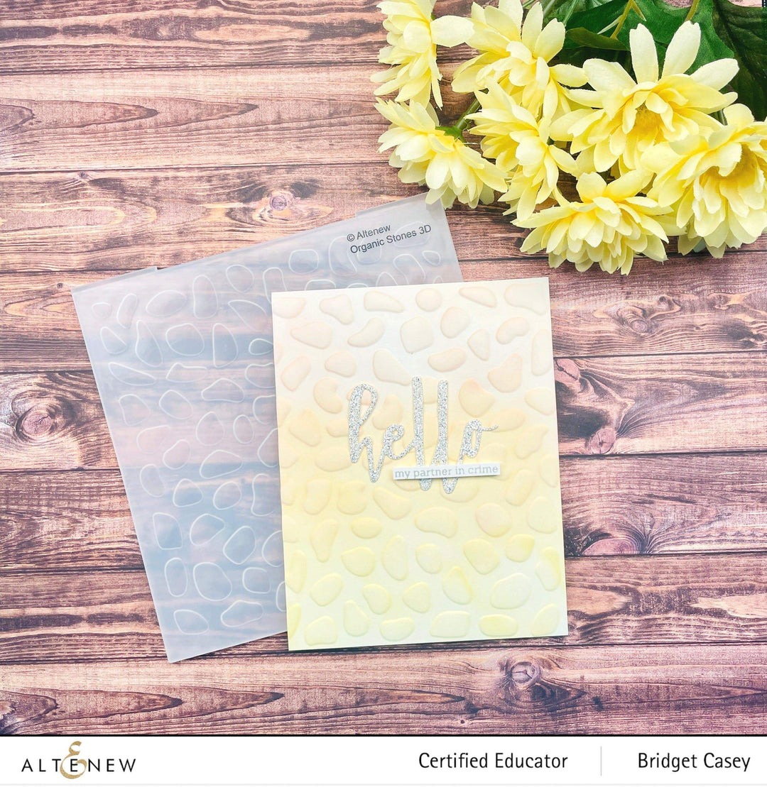 Embossing Folder Organic Stones 3D Embossing Folder