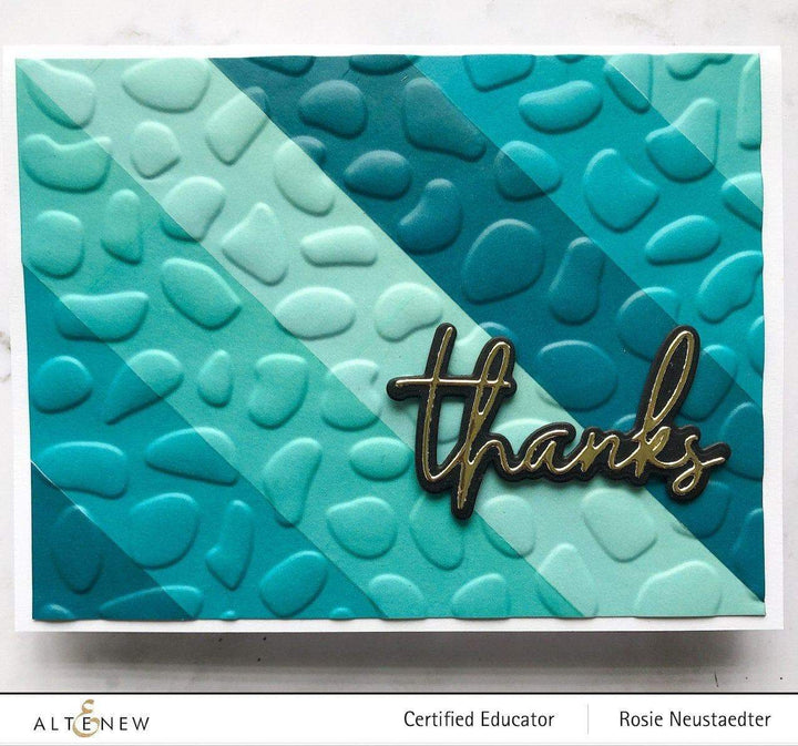 Embossing Folder Organic Stones 3D Embossing Folder