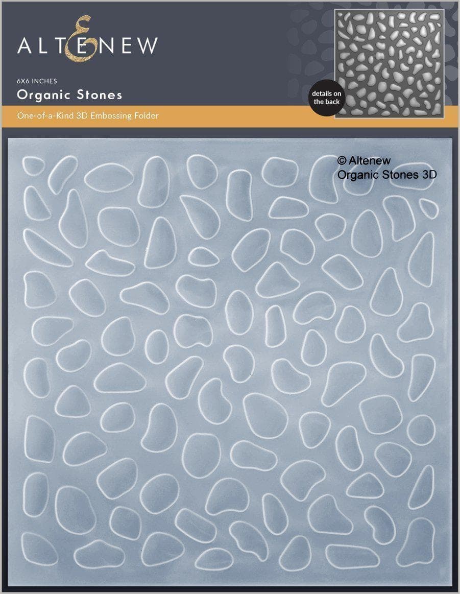 Embossing Folder Organic Stones 3D Embossing Folder