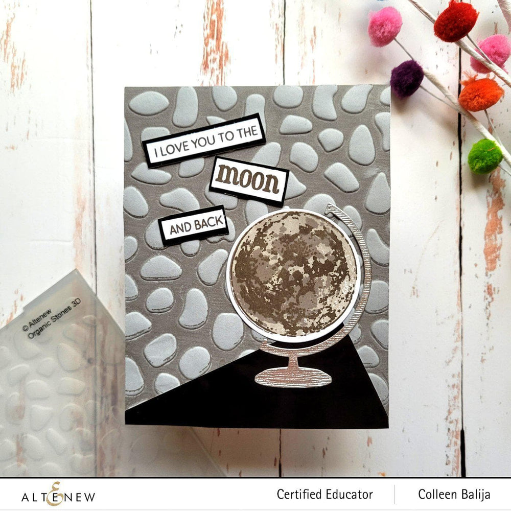 Embossing Folder Organic Stones 3D Embossing Folder