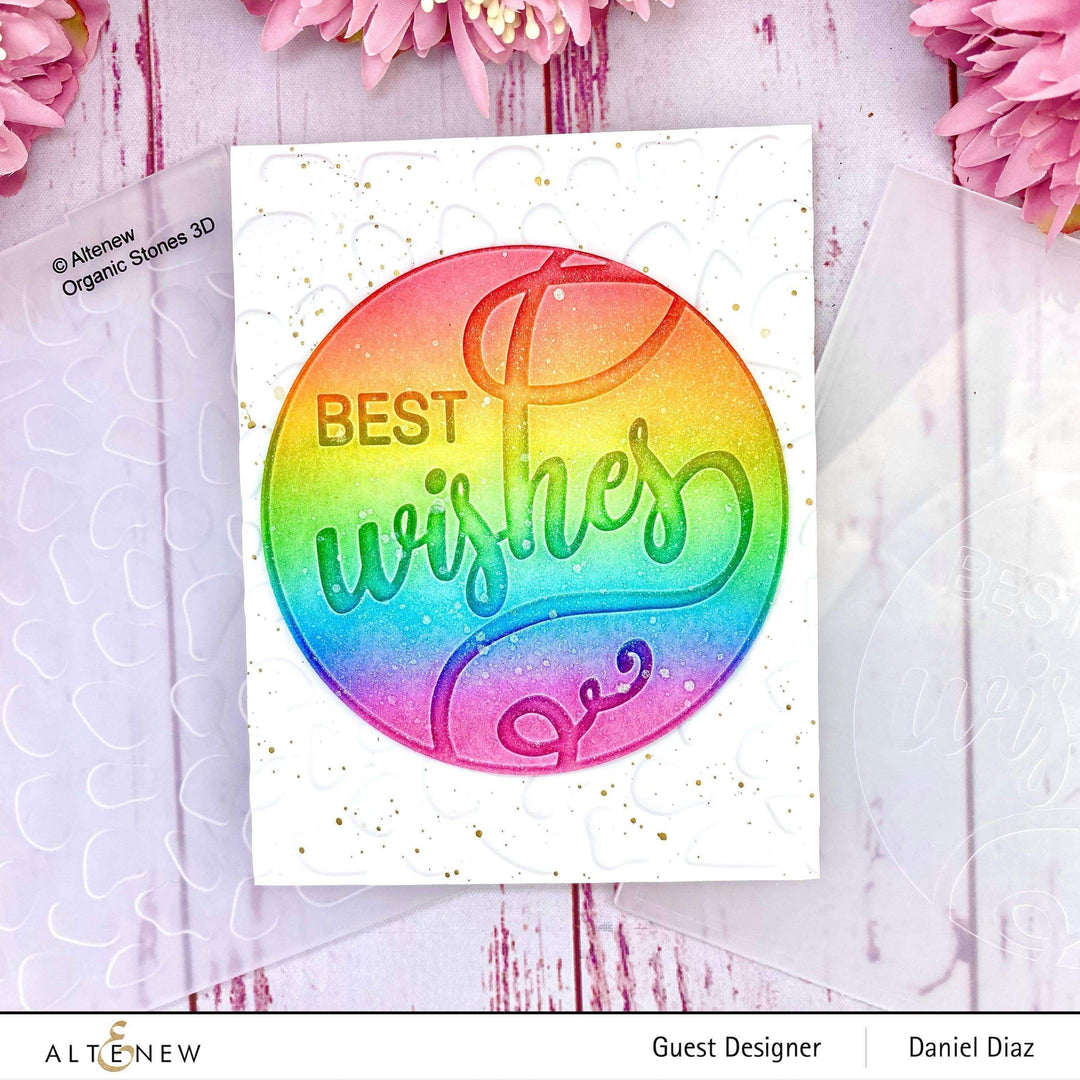 Embossing Folder Organic Stones 3D Embossing Folder