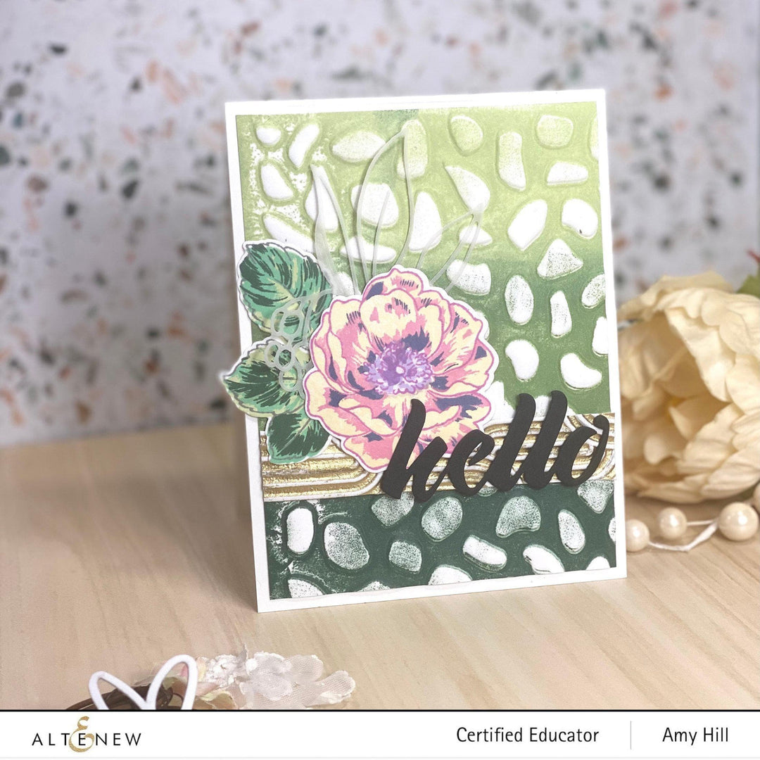 Embossing Folder Organic Stones 3D Embossing Folder