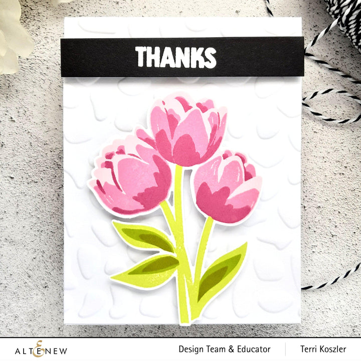 Embossing Folder Organic Stones 3D Embossing Folder