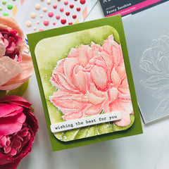 Embossing Folder Peony Sunshine 3D Embossing Folder