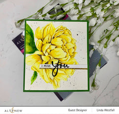 Embossing Folder Peony Sunshine 3D Embossing Folder